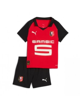 Billige Stade Rennais Hjemmedraktsett Barn 2025-26 Kortermet (+ Korte bukser)